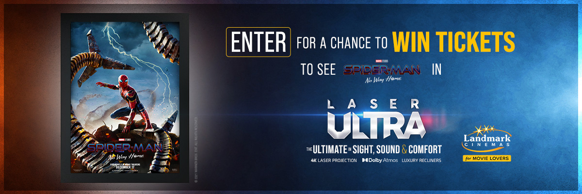Enter to WIN tickets for Spider-Man: No Way Home at Landmark Cinemas