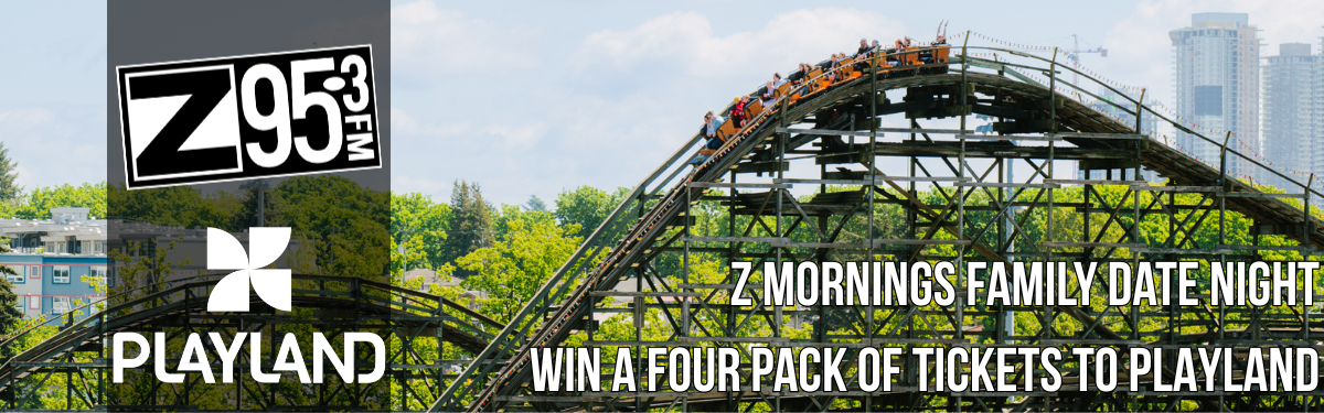 Win a 4 Pack of Playland Tickets with Z Mornings Family Date Night